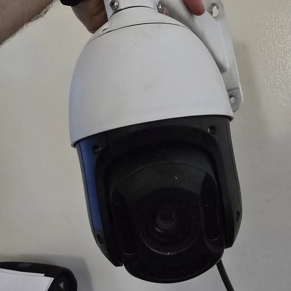 White Security Camera